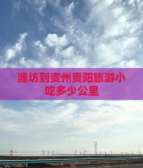 潍坊到贵州贵阳旅游小吃