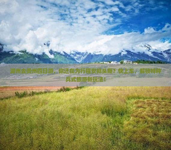 湖州去贵州四日游