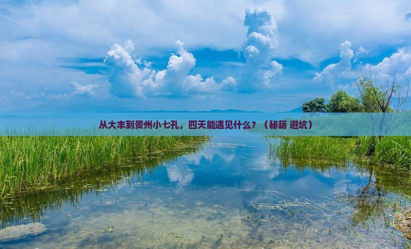 大丰到贵州小七孔四日游