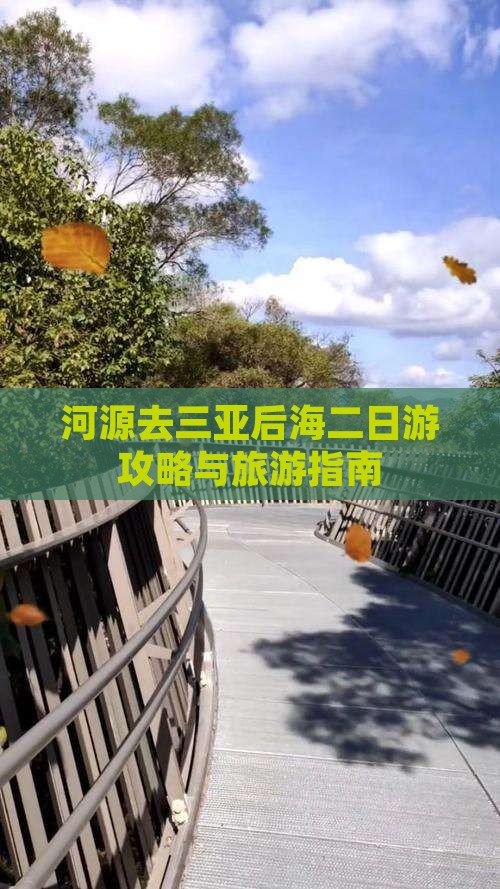 河源去三亚后海二日游