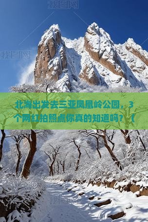 北海出发三亚凤凰岭公园旅游网红地点