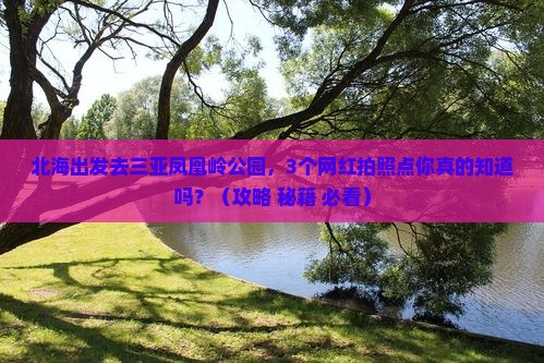 北海出发三亚凤凰岭公园旅游网红地点