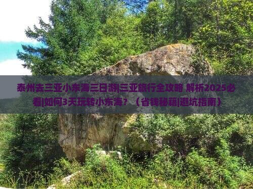 泰州去三亚小东海三日游