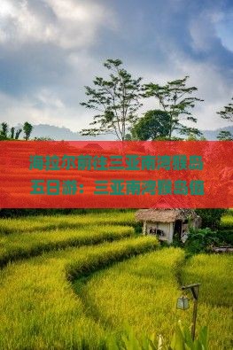 海拉尔前往三亚南湾猴岛五日游