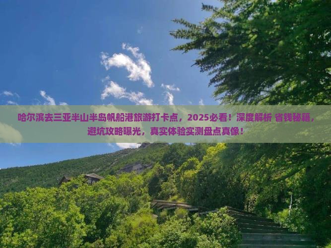 哈尔滨去三亚半山半岛帆船港旅游打卡点