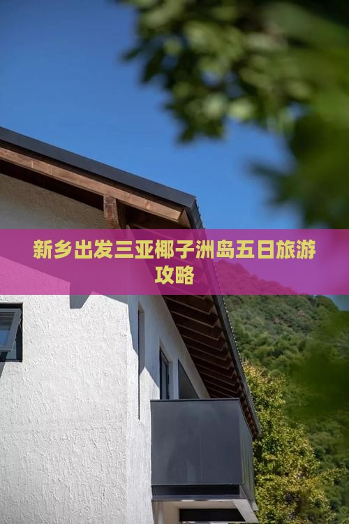 新乡去三亚椰子洲岛五日游