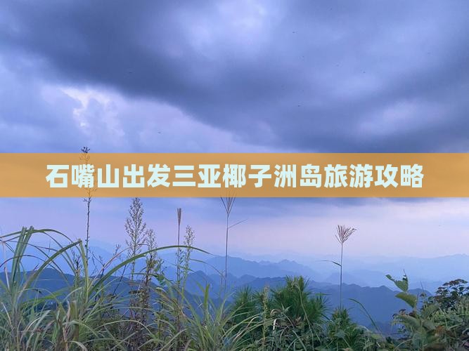 石嘴山去三亚椰子洲岛攻略