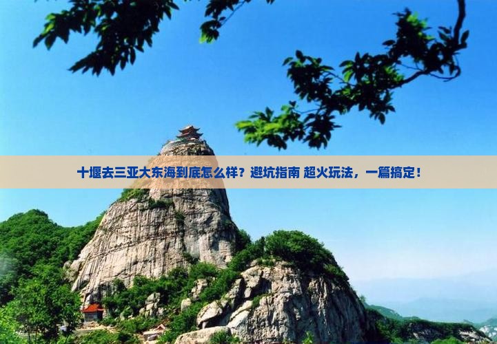 十堰前往三亚大东海攻略