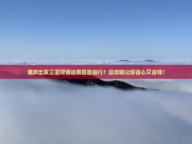 肇庆出发三亚呀诺达景区自由行