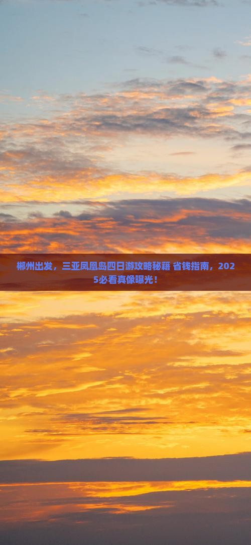 郴州前往三亚凤凰岛四日游