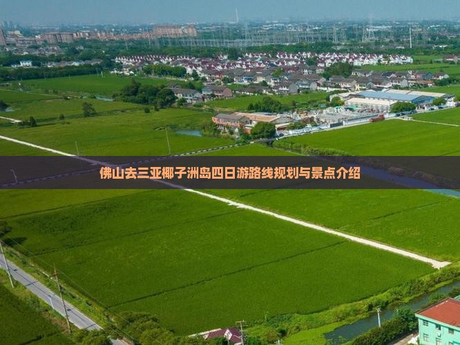 佛山去三亚椰子洲岛四日游