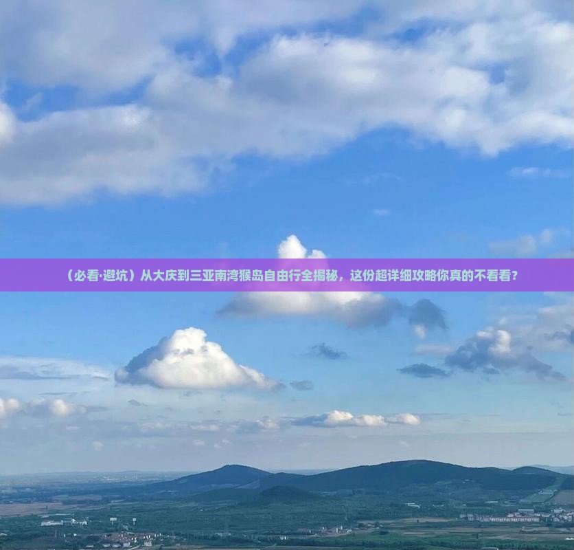 大庆出发三亚南湾猴岛自由团
