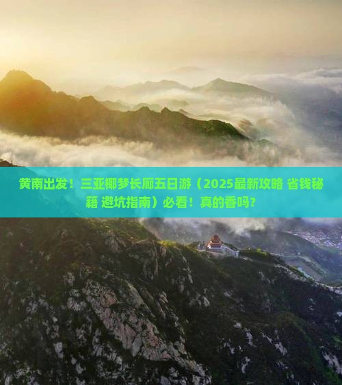 黄南前往三亚椰梦长廊五日游