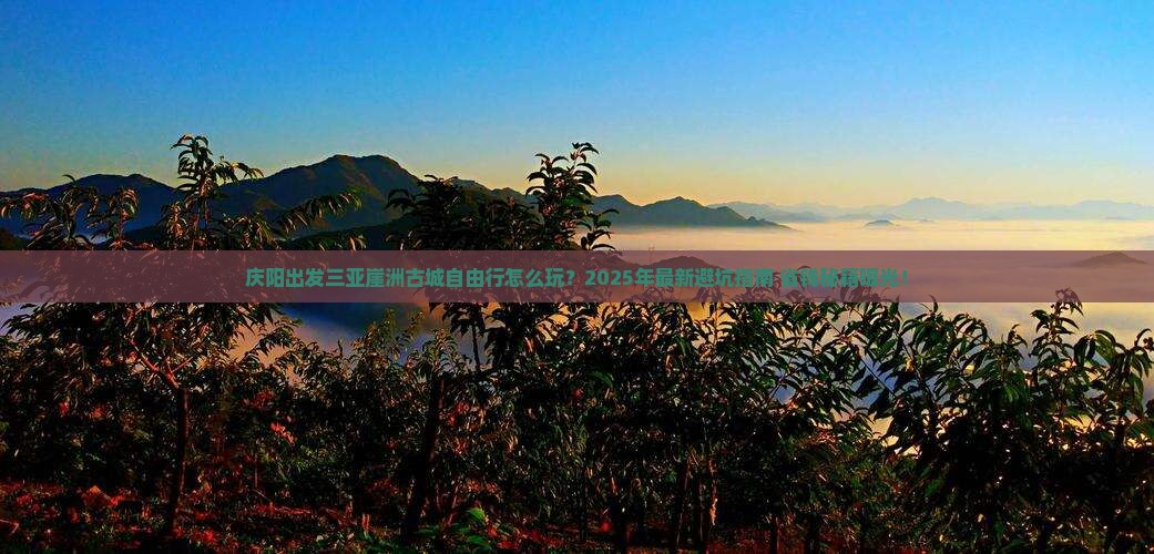 庆阳出发三亚崖洲古城自由行