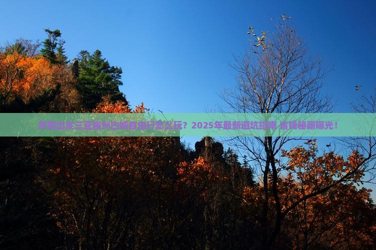 庆阳出发三亚崖洲古城自由行