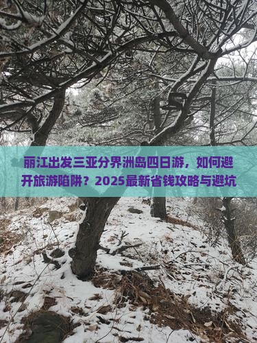 丽江出发三亚分界洲岛四日游