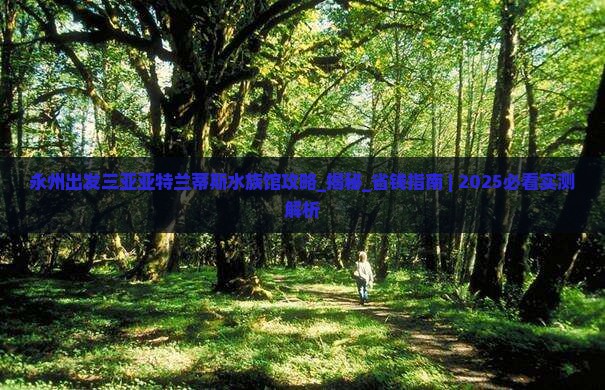 永州出发三亚亚特兰蒂斯水族馆攻略