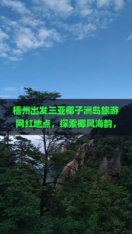 梧州出发三亚椰子洲岛旅游网红地点
