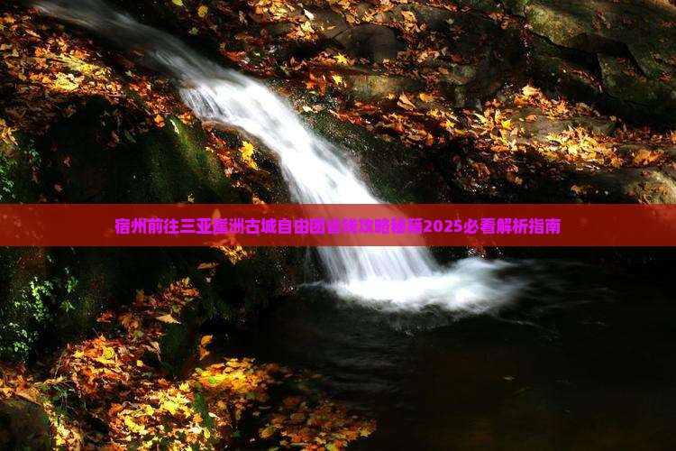 宿州前往三亚崖洲古城自由团