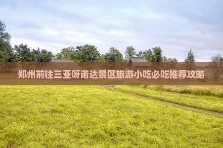 郑州前往三亚呀诺达景区旅游小吃