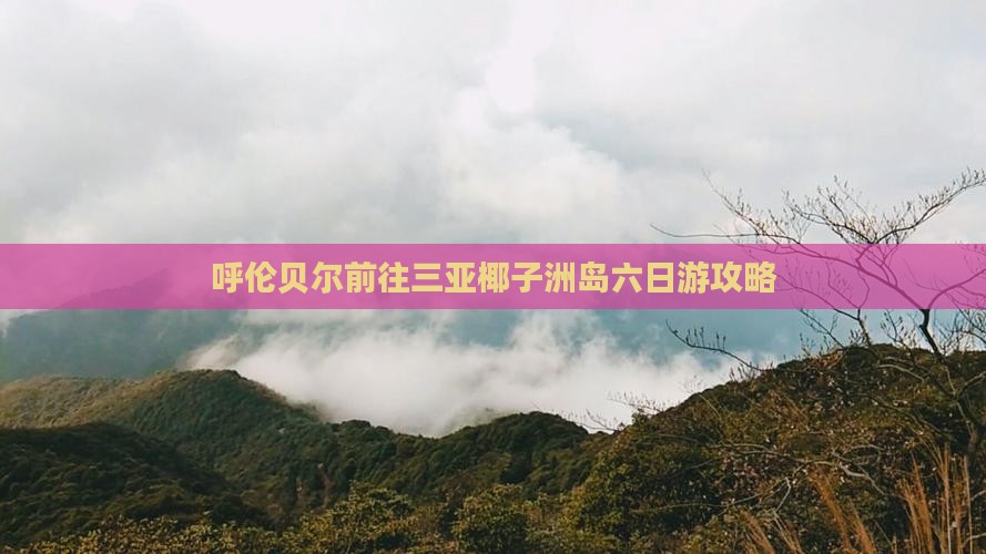 呼伦贝尔前往三亚椰子洲岛六日游