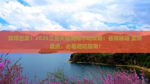 蚌埠前往三亚天涯海角旅游小吃