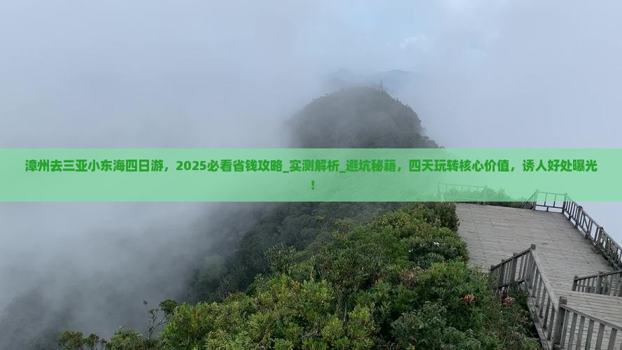 漳州去三亚小东海四日游