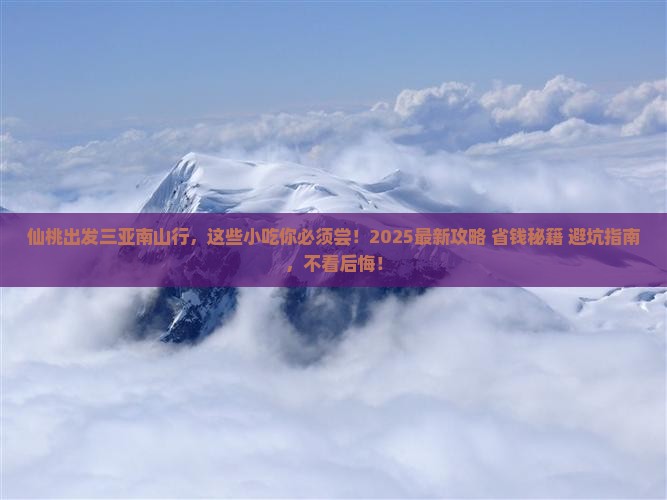 仙桃出发三亚南山文化旅游区旅游小吃