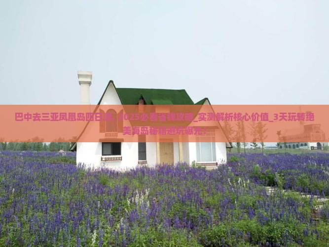 巴中去三亚凤凰岛四日游