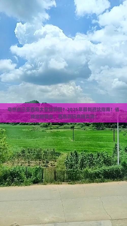 亳州去三亚西岛大型旅游团