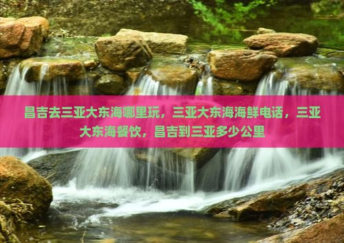 昌吉去三亚大东海哪里玩