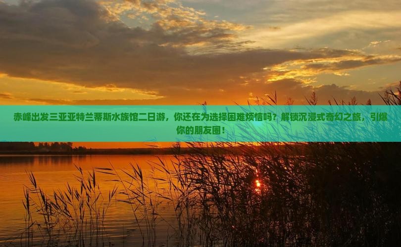 赤峰出发三亚亚特兰蒂斯水族馆二日游