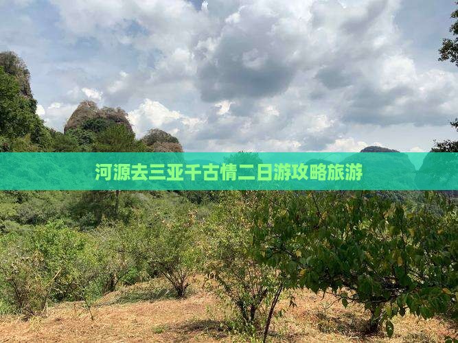河源去三亚千古情二日游