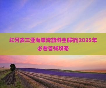 红河去三亚海棠湾大型旅游团