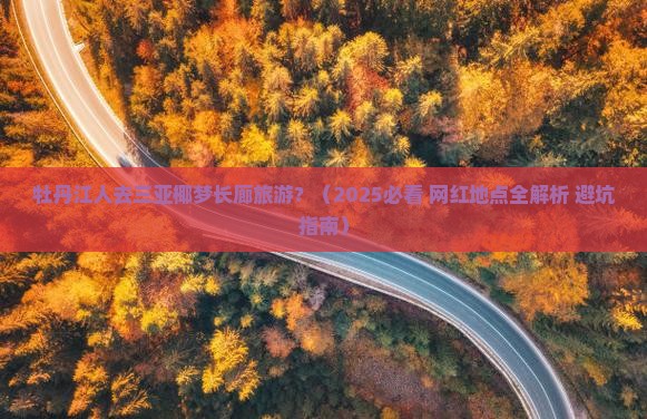 牡丹江前往三亚椰梦长廊旅游网红地点