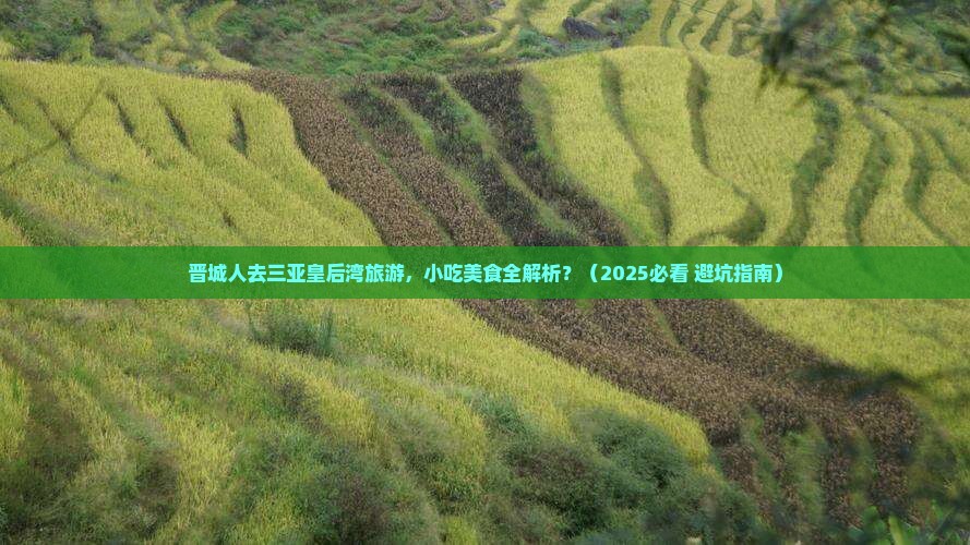 晋城前往三亚皇后湾旅游小吃