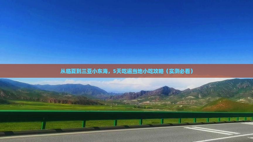 临夏出发三亚小东海旅游小吃