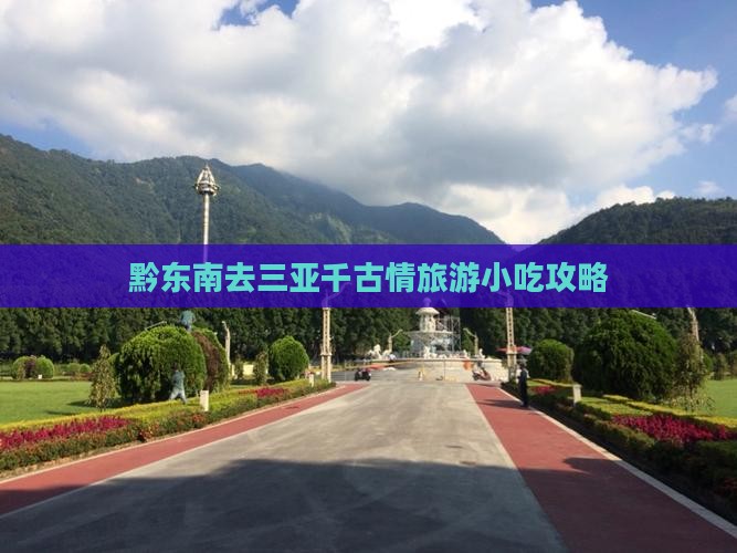黔东南去三亚千古情旅游小吃