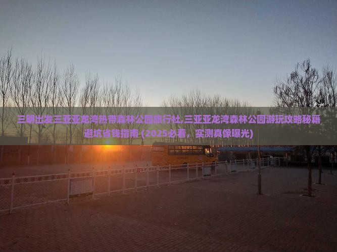 三明出发三亚亚龙湾热带森林公园旅行社