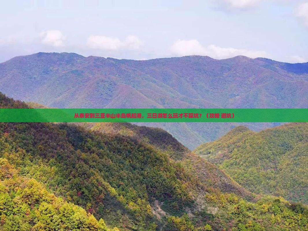 泰安前往三亚半山半岛帆船港三日游