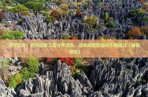 西宁前往三亚分界洲岛四日游