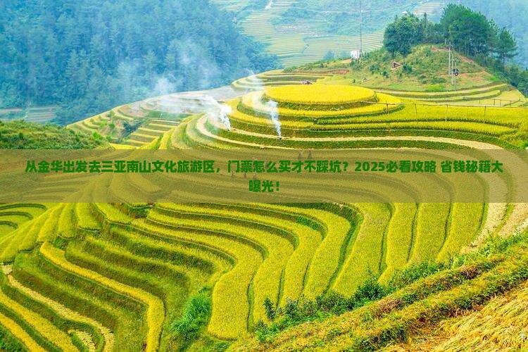 金华出发三亚南山文化旅游区门票