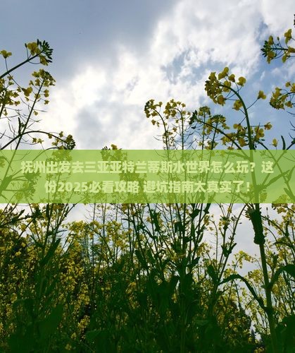 抚州出发三亚亚特兰蒂斯水世界哪里玩