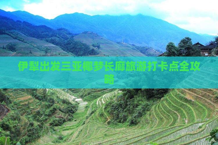 伊犁出发三亚椰梦长廊旅游打卡点