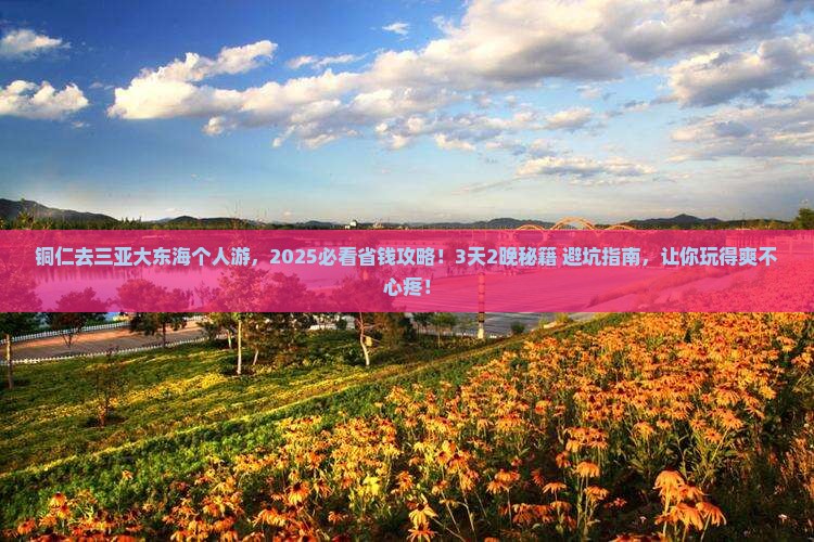 铜仁前往三亚大东海个人游