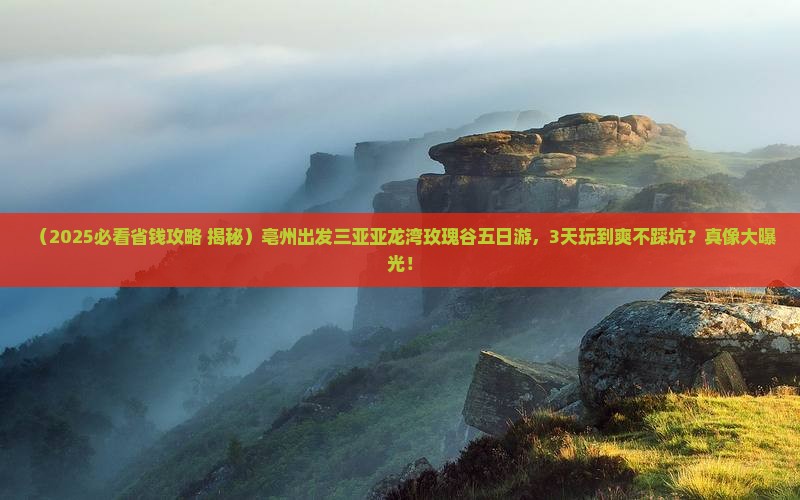 亳州前往三亚亚龙湾国际玫瑰谷五日游