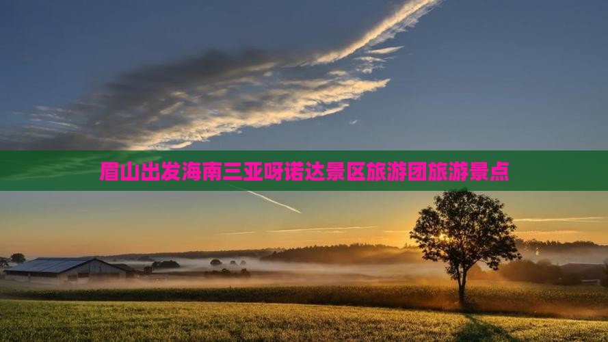 眉山出发三亚呀诺达景区旅行社