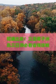 昭通去三亚椰子洲岛三日游