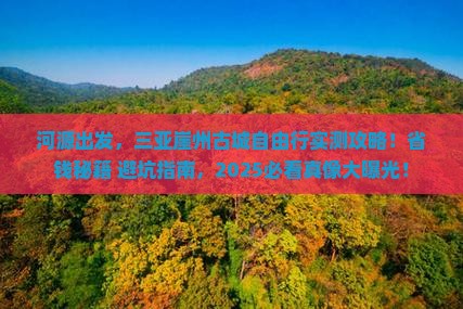 河源去三亚崖洲古城自由行