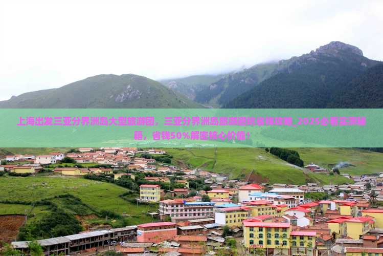 上海出发三亚分界洲岛大型旅游团